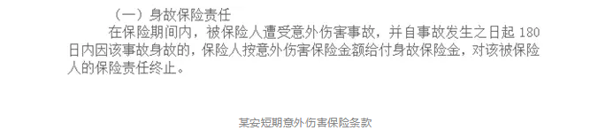 意外險180天身故賠付是什么意思？